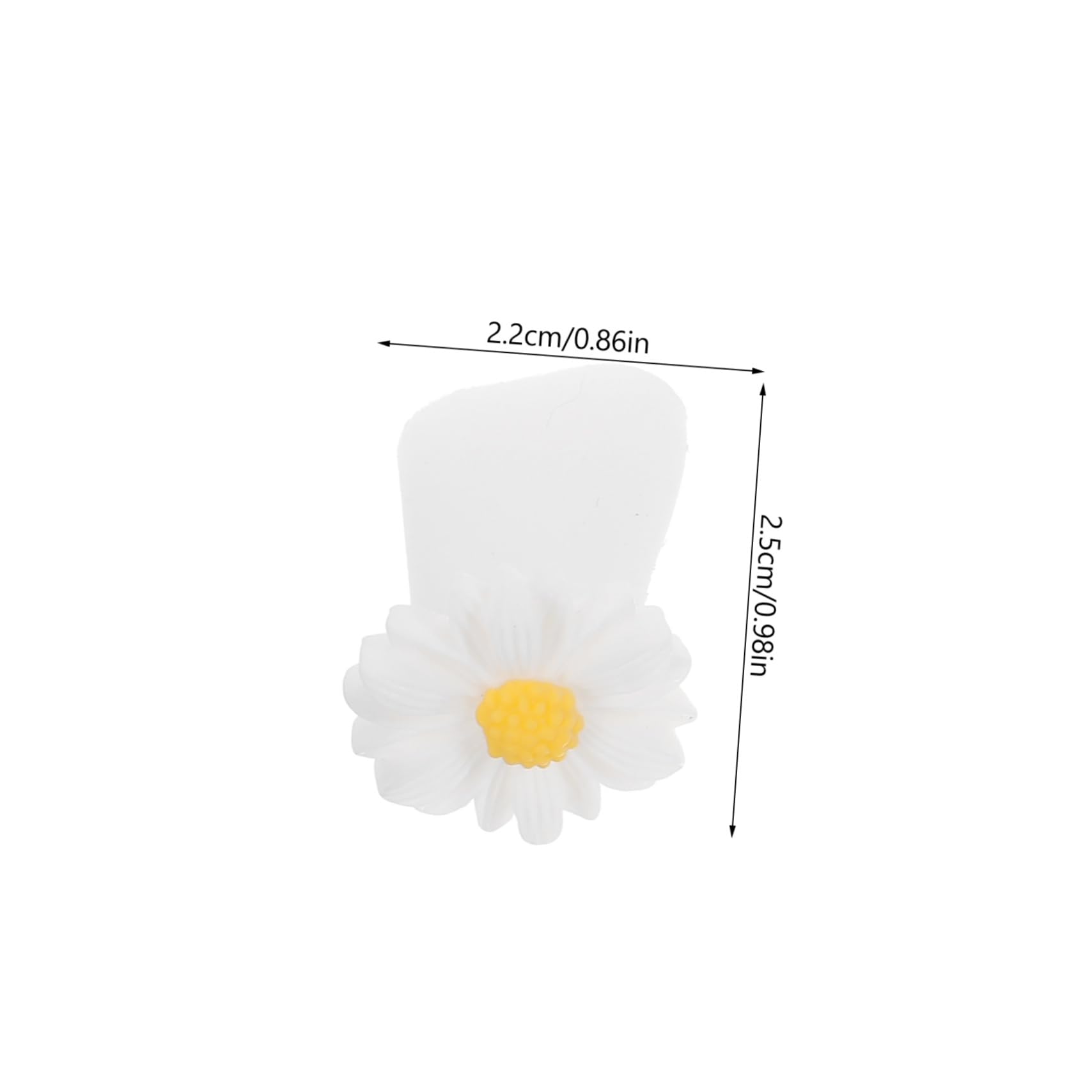 HAPINARY Daisy Flower Toe Separators Silicone Foot Spacers for Pedicures Nail Art Toe Spacers (2 Pack)