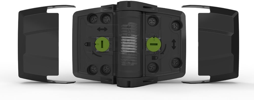 D&D Technologies TCHDMA2S3BT TruClose Multi-Adjust Heavy Duty Gate Hinges, Self-Closing, Adjustable, Wood/Composite Square Post Gates up to 154 lb, Max Gap: 1 11/16" Min Post Size: 3" Black, 2 Count