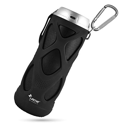 LEICKE DJ Roxxx Enceinte Bluetooth Portable, Lecteur MicroSD/TF pour fichiers Mp3, Aux, Radio FM, Mains Libres pour vélo, Voyage, Compatible avec Apple Home Kit, Google Home+