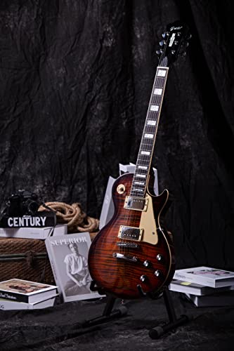 Image of Grote Electric Guitar Solid Body LPYS-006 Maple Neck, Stainless Steel Frets, Ideal for All Levels, with Gigbag(VS)