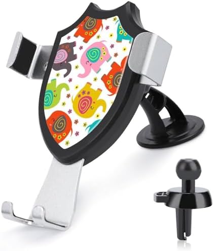 Colourful Elephants Funny Phone Mount Adjustable Angle for Car Dashboard Windshield Vent Universal Automobile Accessories image 5