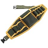 Homoyoyo Bolsa de Herramientas de Lona Gruesa Verde Militar, Bolsa de Hombro para Electricista, Contenedor Multifuncional Múltiples Compartimentos para Mantenimiento y Almacenamiento