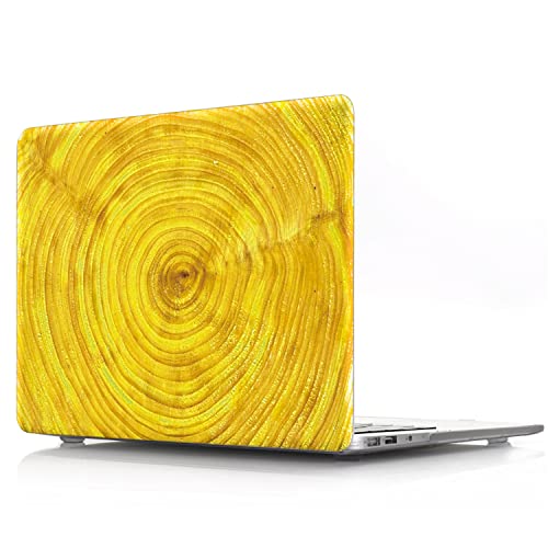 Coque MacBook Air 13 rigide aspect grain de bois avec protège-clavier pour modèles A1369 A1466