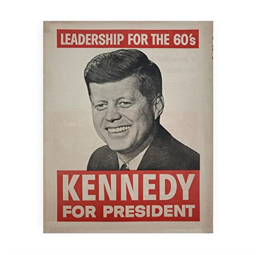 “Management for the 60’s- Kennedy for President” JFK Classic Political Marketing campaign Wall Artwork Print-8 x 10″ Able to Body. Presidential Residence-Workplace-Historical past Classroom-Library Decor! Nice Historic Reward!