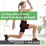 Gaiam Wrist and Ankle Weights, Wearable Bracelet to Strengthen, Tone & Sculpt, Adjustable Ankle Weights for Women & Men for Yoga, Dance, Pilates, Barre, Cardio, Home & Gym Use - Image 2