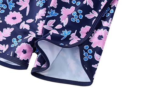 Image of UMELOK Girls Rash Guard Swimsuit Short Sleeve Bathing Suit Rashguard Sets