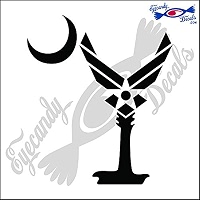 Amazon.com: Eyecandy Decals AIR Force Logo AS South Carolina ...
