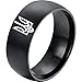 Produktbild Stakee 8mm Edelstahlring Ukrainisches Nationales Emblem Ring Ukraine Flagge Ring Ukrainische Schmuckgeschenke Für Frauen Männer