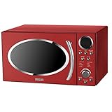 RCA RMW987-RED 0.9立方フィート レトロ電子レンジ レッド
