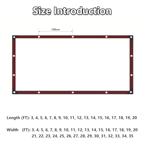 Bâche transparente avec oeillets 4x5.5m imperméable pour jardin et abri - 7