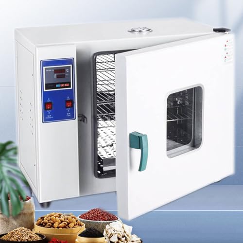 HYUIO Electric Heating Constant Temperature Blast Drying Oven Laboratory Test High Temperature Small Oven Oven Industrial Dryer, Thermostat Control and Led Display