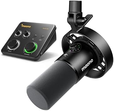 MAONO Podcast Equipment Bundle-XLR USB Podcast Recording Mic kitPD300X+PS22 Lite