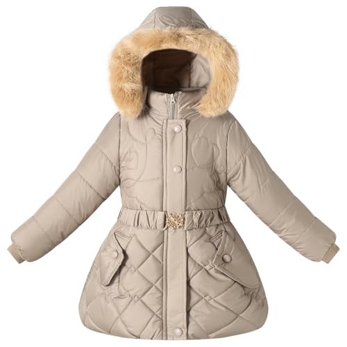 Little Girl Winter Dress Coat Fleece Puffer Jacket Snow Water Resistant Clothes