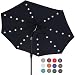 ABCCANOPY Solar Umbrellas Patio Umbrella 9 FT LED Umbrellas 32LED Lights with Tilt and Crank Outdoor Umbrella Table Umbrellas for Garden, Deck, Backyard, Pool and Beach,12+Colors,(Tan)