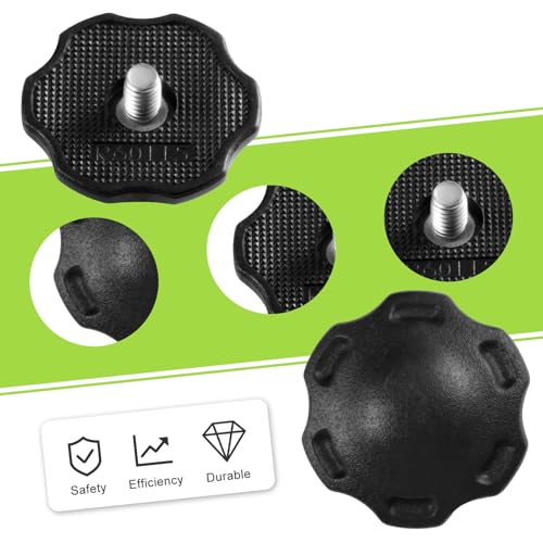 Football Helmet Thumb Screws,Replace for Riddell SpeedFlex Chinstrap Thumb Screws by FreeCat,Secure Youth Football Helmet Chin Straps to Prevent Head Injuries-Black,4 Pack - Thumbnail 4