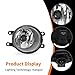 Aspaton Front Fog Lights Lamps Assembly Compatible with Sienna 2018 2019 2020 Fog Lamp Chrome w/Bezel + Wiring Harness + Switch 1210-08020 81220-08020 TL192967DT Driver and Passenger Side