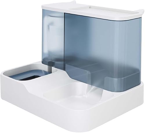 Cat Bowls for Indoor,Automatic Cat Feeder,Dog Food Dispenser,Fully Enclosed Water Storage and Grain Storage Dual Function Pet Food Bowl,Size 30 * 25 * 22CM.