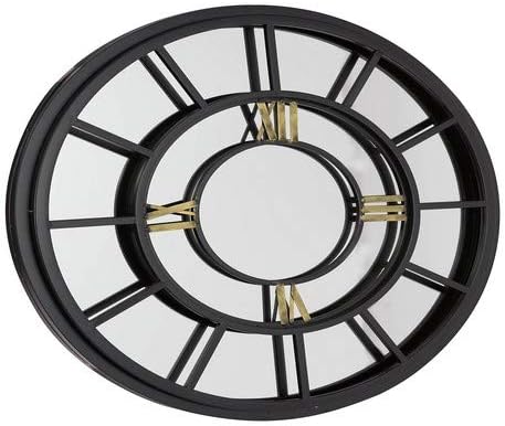 Large Industrial Antiqued Clock face style garden Mirror