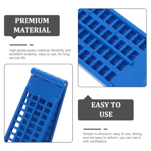 Healvian Wiederverwendbare Braille-Schreibtafel Aus Kunststoff Mit Stylus Stift Set Robustes Braille Board Für Blinde Leicht Tragbare Sehhilfe Zum Lernen Und Alltag