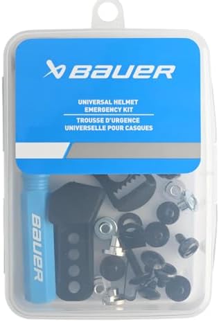 Bauer Universal Hockey Helmet Repair Kit - Includes Travel Case, Screwdriver and 22 pcs