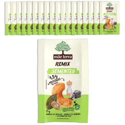 Mãe Terra 18 Unidades Mix de Sementes Remix Pacote 25g