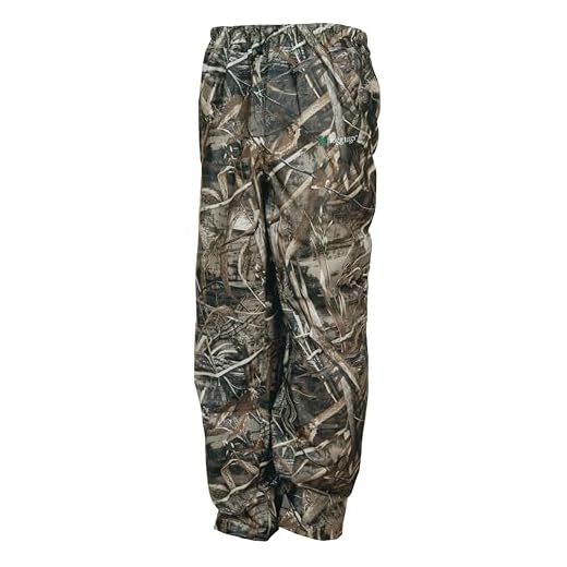 FROGG TOGGS Men's Classic Pro Action Waterproof Breathable Rain Pant, Realtree Max5, X-Large