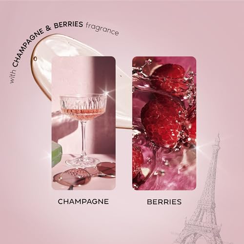 Image of Nykaa Wanderlust Dreaming of Paris Fruity Clensing Shower Gel, Champagne & Berries Fragrance, Vegan, Cruelty-Free, No Parabens, Rejuvenating Body Wash for Women