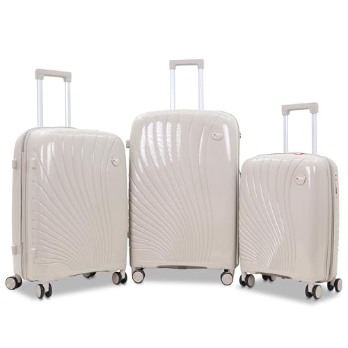 Image of AMERICAN TRAVELLER New York Bag Set | 360 Disc Spinner Wheels | Durable Hard Shell , TSA Type Lock , Spinner Trolley Luggage, 360 Disc Spinner Wheels