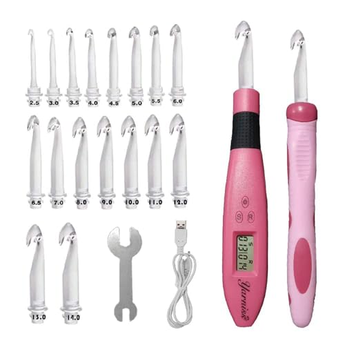 Yarniss 17 Size Counting Crochet Hooks Set, Light Up Crochet Hooks for Stitch & Row Counter by Yarniss - Image 5