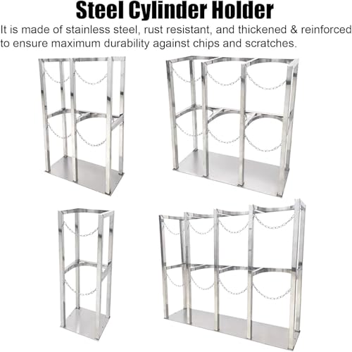Support bouteille oxygène vertical pour éviter les chutes de gaz - 4