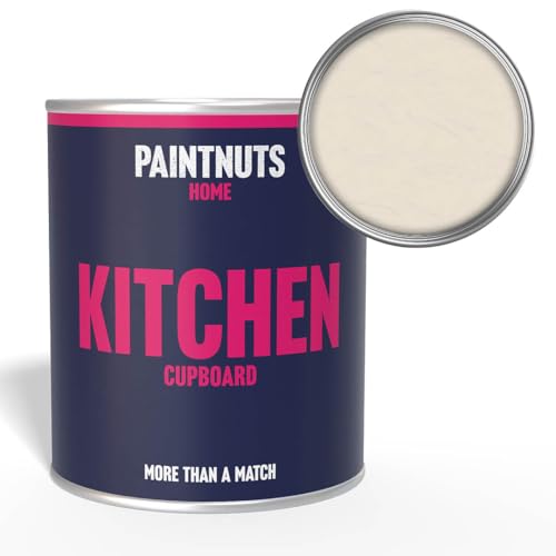 Paintnuts Kitchen Cupboard Paint - RAL-9001 - CREAM Satin 250ml Tin
