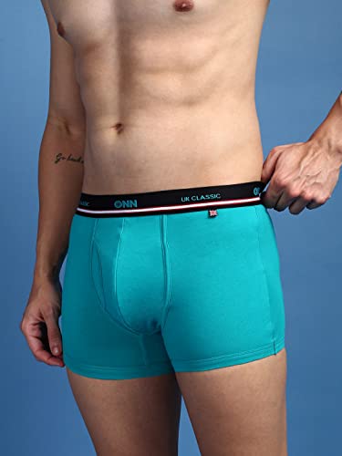 Image of ONN UK Classic Men's Combed Cotton Long Trunk with Feather Touch Ultra Soft Waistband (Pack of 1)