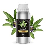 Premium reines natürliches Salbeiöl – 100 % pures ätherisches Öl, BIO, organisch – zur Herstellung ätherischer Öle, Kerzen, Seifen, DIY – Sage Essence 1L, Aromaholik