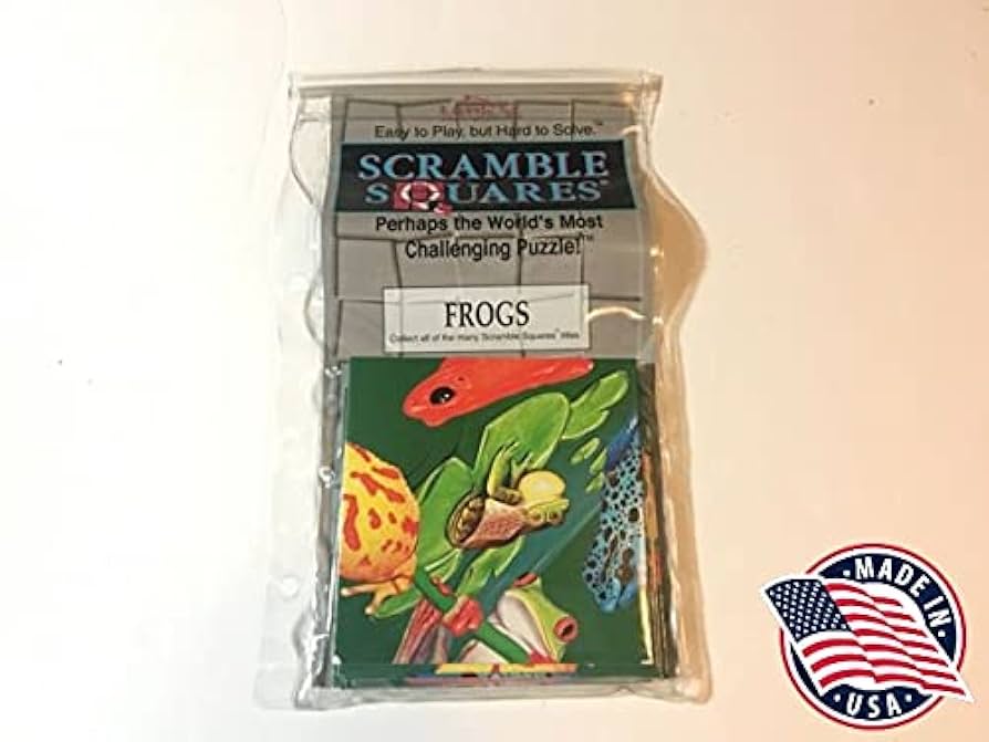 DAZZLE     ウォークビフォアーユーラン B.Dazzle Scramble Squares: Frogs, Jigsaw Puzzles - Amazon Canada