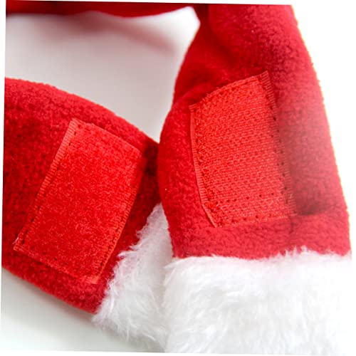 POPETPOP Terno De Papai Noel Vestido Acessórios De Natal Colarinho Traje Verde Vermelho + Cachorrinh