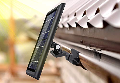 Wasserstein Gutter Mount Compatible With Ring, Arlo, Blink, Reolink Cams & Compatible Solar Panels (3 Pack, Black) (Not Compatible With Ring Super Solar Panel) #TOP5