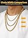 U7 Twisted Rope Chain 24 Inch Chain Necklace Stainless Steel Hip Hop Fashion Jewelry for Men