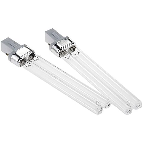 fitTek® 2x UV 9W Aquarium Fish Tank Water Sterilizer Purifier Clarifier Lamp Light Tube Cover