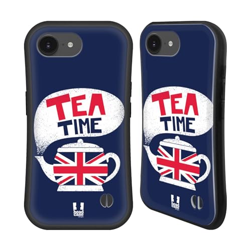 Head Case Designs Tea Time Stampa Londinese Custodia Cover Ibrida Compatibile con Apple iPhone 16e