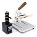Hot Foil Stamping Machine 5 x 7cm Tipper Stamper Bronzing Card Foil Logo Embossing for for PVC leather PU and Paper Stamping (110V)