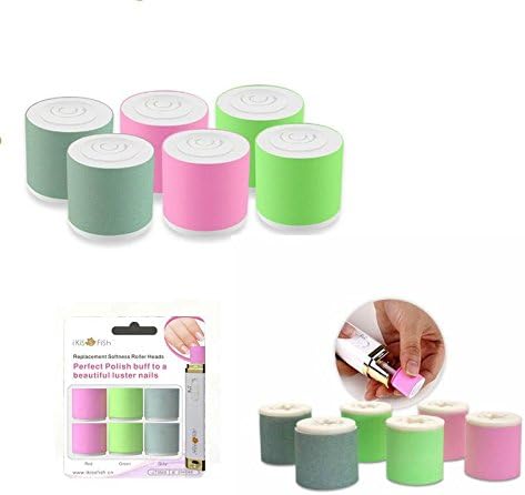 Replacement Rollers for Electric Nail Care System - Pack of 6 High Quality Seamless Rollers