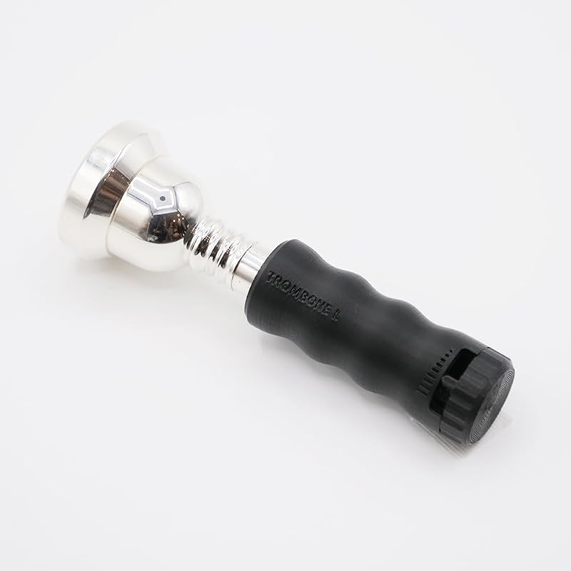 Trombone Mouthpiece Buzzing Practice Tool – Anywhere Practice & Warm-up – Small Shank for Trombone & Euphonium – BRASS BUZZ TRAINER (Black)