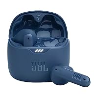 JBL Tune Flex, JBL Pure Bass Sound, Active Noise Cancelling with Smart Ambient, 4 mics for perfect calls, Up to 32 hours of battery life, Water resistant & sweatproof, Blue [Warehouse]