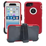 AlphaCell Cover Compatible with iPhone 7/8 (NOT Plus) | 2-in-1 Screen Protector & Holster Case | Full Body Military Grade Protection with Carrying Belt Clip | Protective Drop-Proof Shock-Proof