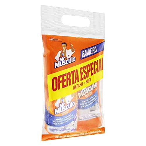 Mr. Músculo Kit Desinfetante Banheiro Mr Músculo 500Ml Borrifador + Refil 400Ml