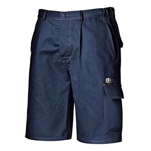 Sir Safety System MC1112Q750 « Symboles » Short 100% coton de massaua, bleu, taille 50 Cover