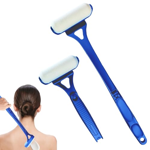 Foldable Lotion Applicator for Back – Sunscreen Roller, Sunblock & Back Tanning Applicator – Easy Self Application Tool for Moisturizers, Creams & Oils – Ideal for Seniors & Limited Mobility(Blue)