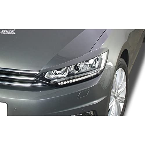 RDX Racedesign Scheinwerferblenden kompatibel mit Volkswagen Touran (5T) 2015- (LED) (ABS)