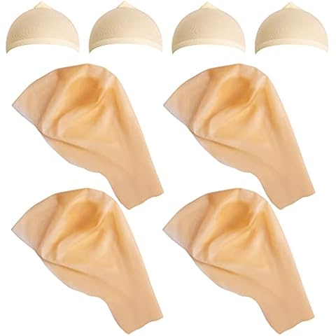 Wehhbtye Halloween Latex Bald Caps with Bald Head Wigs for Adult Costume and Theme Party Cover