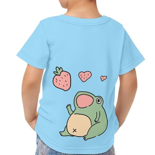 Image of JEOCODY Boys Girls Graphic Tees Funny 3D Printed Short Sleeve T-Shirts 3-16T